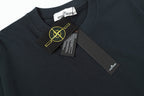 Stone Island crew-neck T-shirt with yellow graphic patch at chest