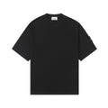 Black Stone Island crew-neck T-shirt with short sleeves