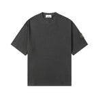 Stone Island short-sleeve T-shirt, dark gray crew neck