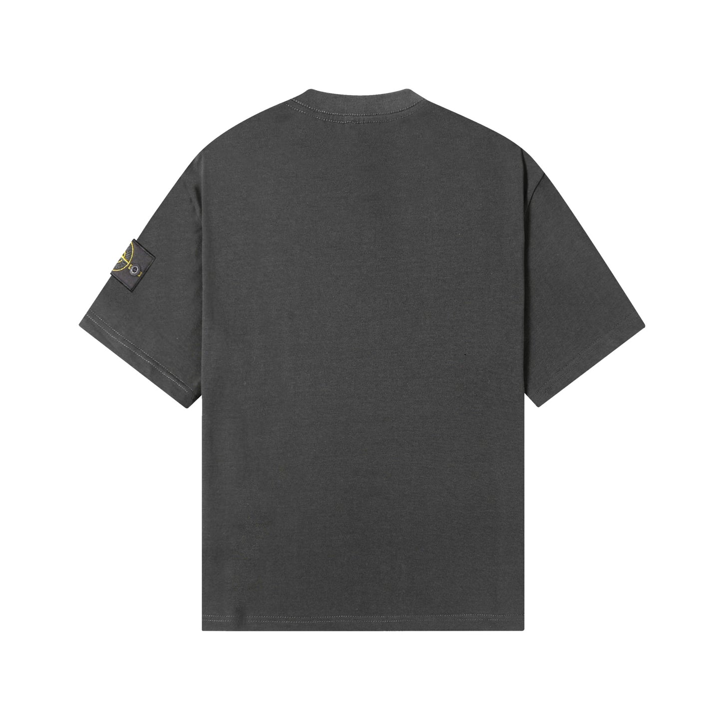 Stone Island short-sleeve T-shirt, dark gray back view