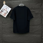 Prada black short-sleeve T-shirt, plain back view
