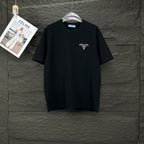 Black Prada short-sleeve T-shirt with small chest logo