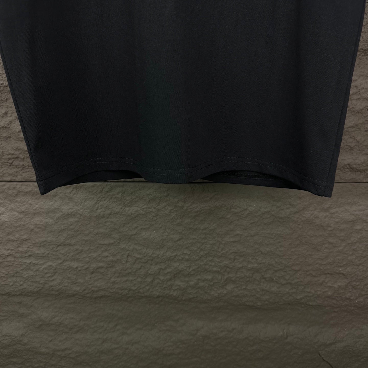 Black Prada short-sleeve T-shirt with straight hem