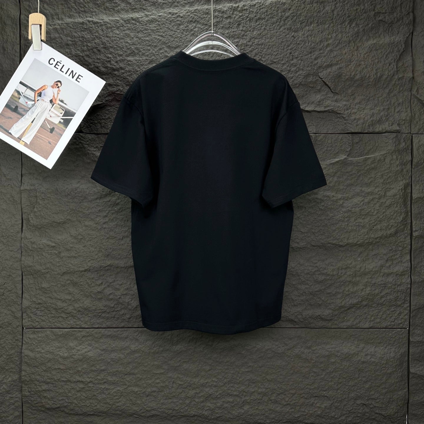 Prada short-sleeve T-shirt, black with plain back