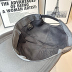 Prada baseball cap interior with brand label and quilted lining