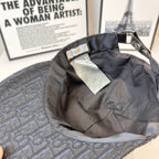 Dior monogram cap interior lining with brand tag and adjustable strap