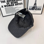 Dior monogram cap back view with black interior and adjustable strap