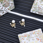 Dior gold and white pearl drop earrings, multiple pairs