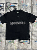 Black T-shirt with O.F.S logo and white graphic lettering across chest