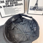 Baseball cap interior, dark lining with small adidas trefoil patch