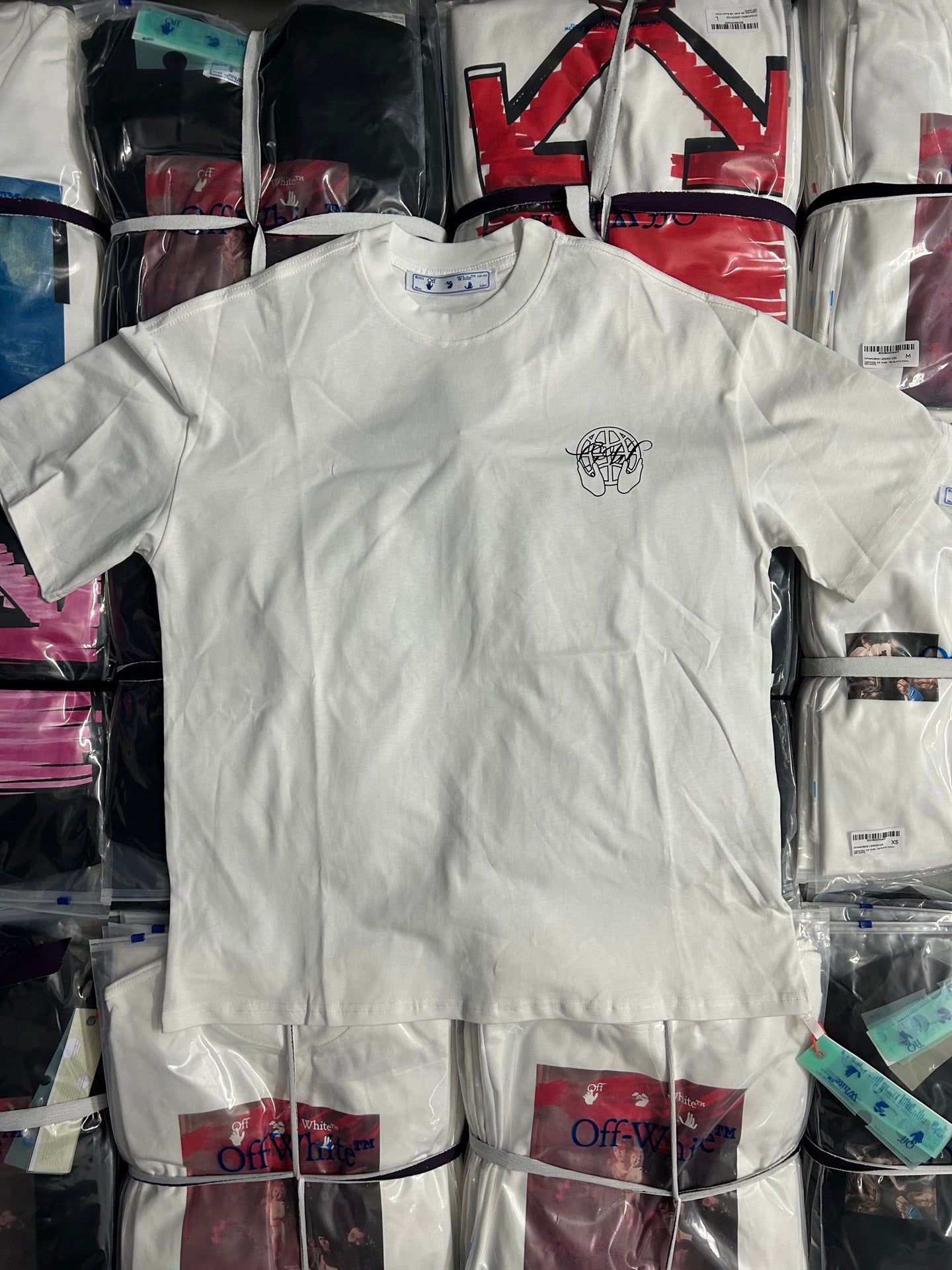 Off White T-shirt, off-white with small black logo on front