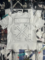 Off-White off-white T-shirt with large black star graphic at center