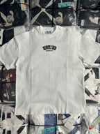 Off-White white T-shirt with EST. 1973 graphic front