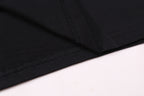 Off White black clothing fabric with stitched hem and side seam