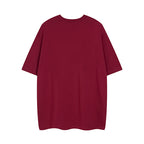 Burgundy Gucci T-shirt back view, crew neck, short sleeves
