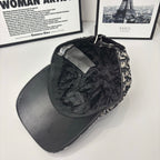 Dior cap interior view with black lining and hanging label