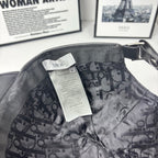 Dior cap interior lining with Dior label and size tag