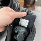 Black Balenciaga unisex sneaker size label inside, EUR 41 on fabric tongue