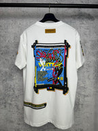 Louis Vuitton short-sleeve T-shirt, white with large colorful back graphic print