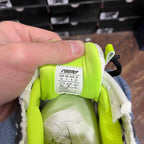 Balenciaga unisex sneaker size label and neon green inner lining