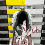 Balenciaga runner sneaker heel with black lining and white-red lace tips