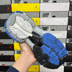 Balenciaga unisex sneaker outsole, blue tread and gray rubber with traction pattern