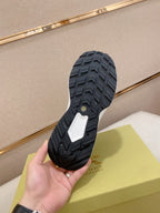 Burberry sneaker outsole, black tread with white grip pads