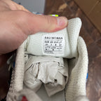 Shoe interior label reading "BALENCIAGA" with size and "EUR UK USA JP" markings.