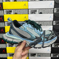 Unisex Balenciaga chunky sneakers in light blue, green and black with lace-up front