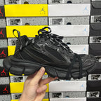 Black Balenciaga unisex sneakers, lace-up front with chunky midsole