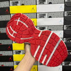 Balenciaga unisex sneaker outsole in red with white traction grooves