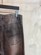 Balenciaga denim pants with stitched back pocket and belt loops