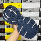 Balenciaga unisex sneakers outsole, blue rubber tread with white pattern blocks
