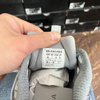 Balenciaga size label inside gray sneaker lining, EU UK JP 41