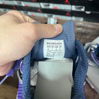 BALENCIAGA sneakers size tag on inner collar, includes size and fit markings