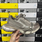 Balenciaga unisex running shoes in gray, lace-up front, textured mesh upper, cushioned sole