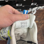 Fabric shoe label reading BALENCIAGA, inside collar with size tag and care text.
