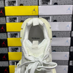 Balenciaga unisex sneakers back view, white heel collar and lace-up ties
