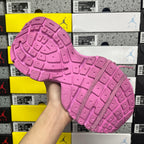 Pink Balenciaga unisex sneaker, outsole view with grid-pattern tread