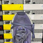 Balenciaga unisex sneaker heel and collar in purple knit with lace-up front