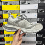 Balenciaga low-top sneaker in light gray with lace-up front and thick cushioned sole