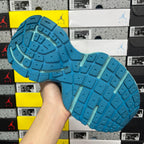 Balenciaga unisex sneaker outsole in teal blue with textured traction pattern