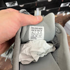 Gray sneaker interior label showing Balenciaga and size 41
