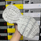 White Balenciaga sneaker outsole with grid-like tread pattern