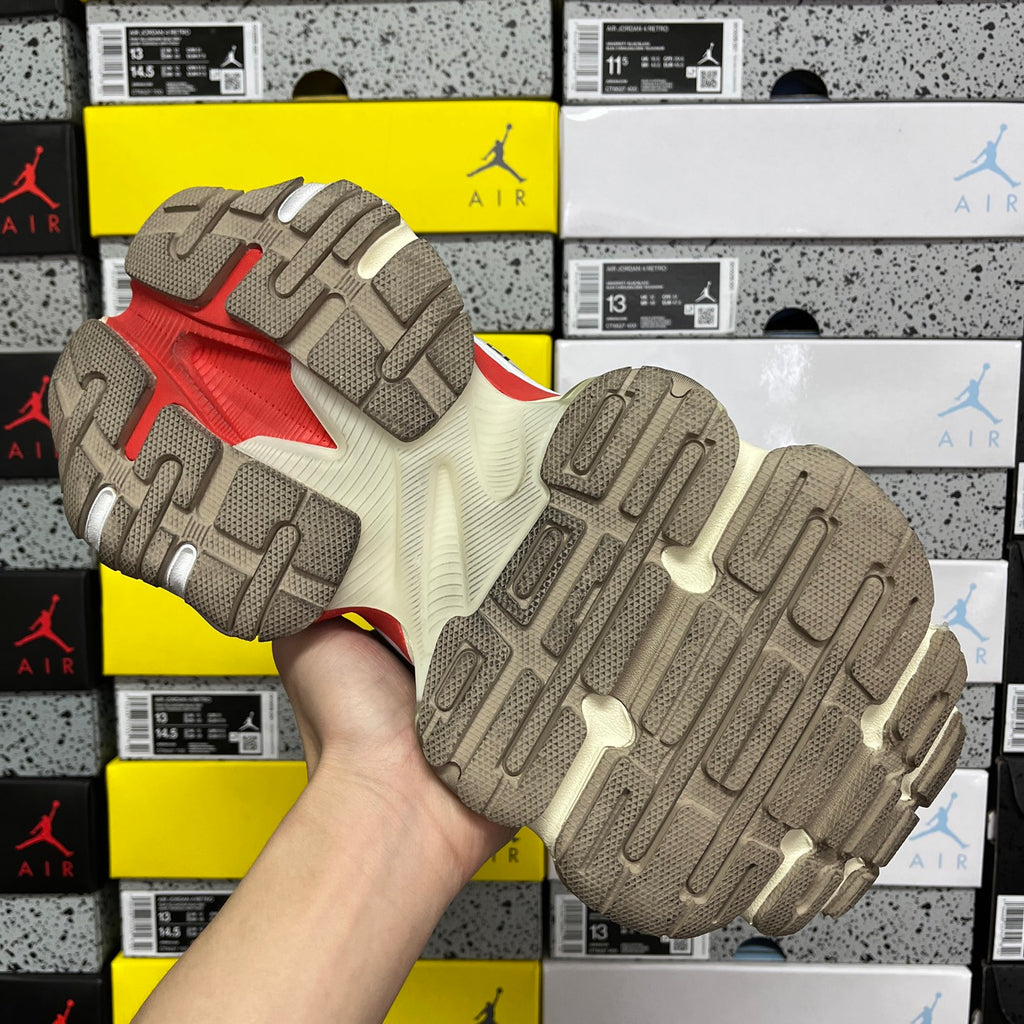 Balenciaga Air sneaker outsole, textured traction tread in dark beige