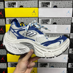 Balenciaga unisex sneakers, blue and white lace-up with chunky sculpted sole
