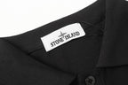 Black polo shirt interior collar with neck label