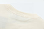 Gucci cream T-shirt crew neck with ribbed trim