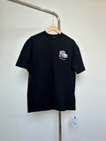 Off-White dark T-shirt with small chest graphic logo