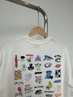 Off-White off-white T-shirt with back collage of icons and text